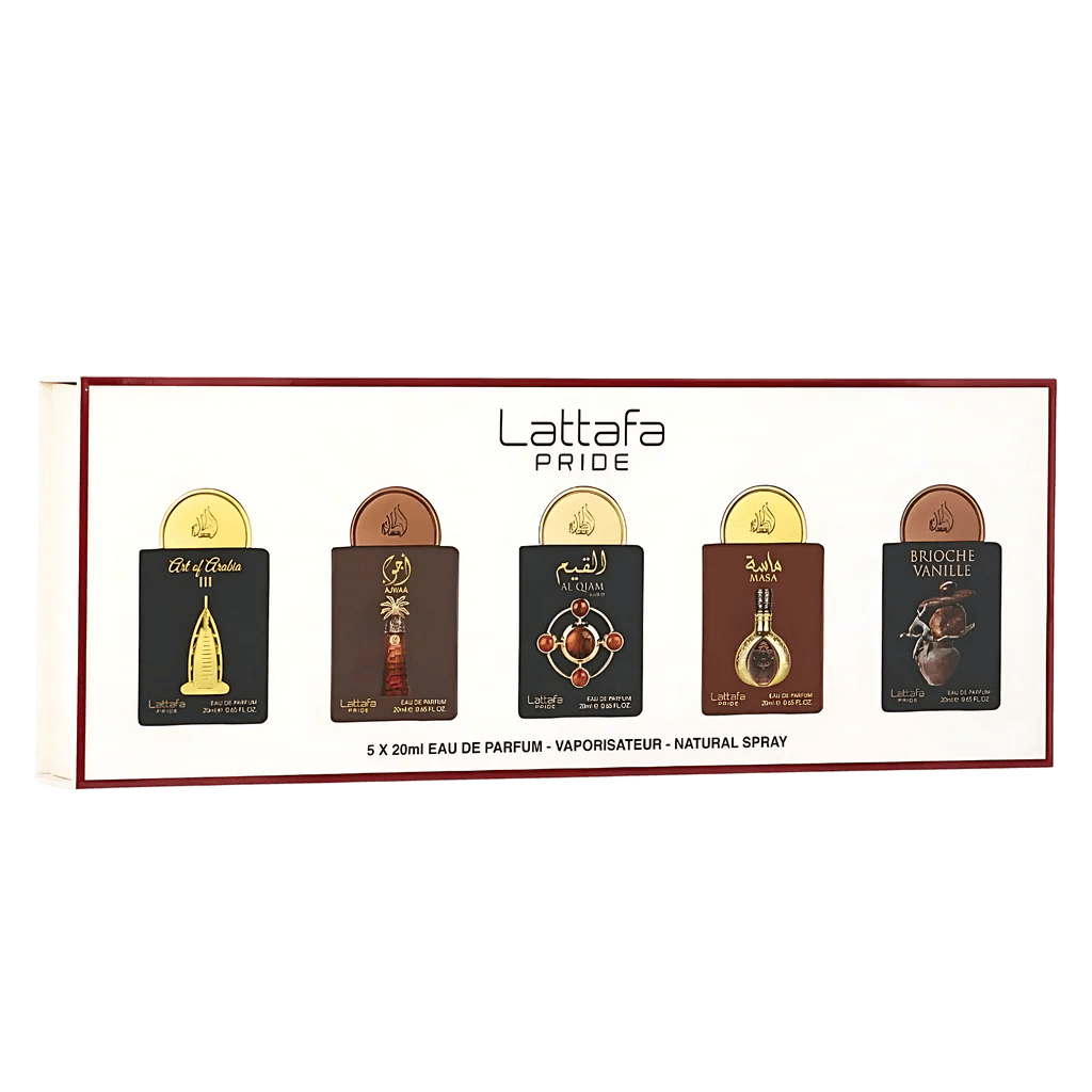 Lattafa Pride 5li unisex parfüm seti kutusu