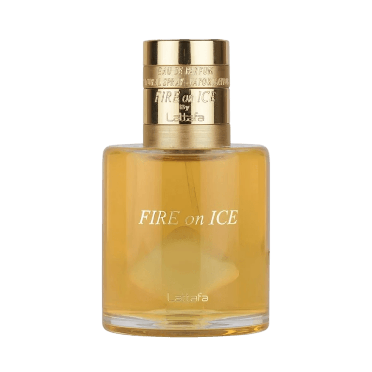 Lattafa Fire On Ice unisex parfüm şişesi