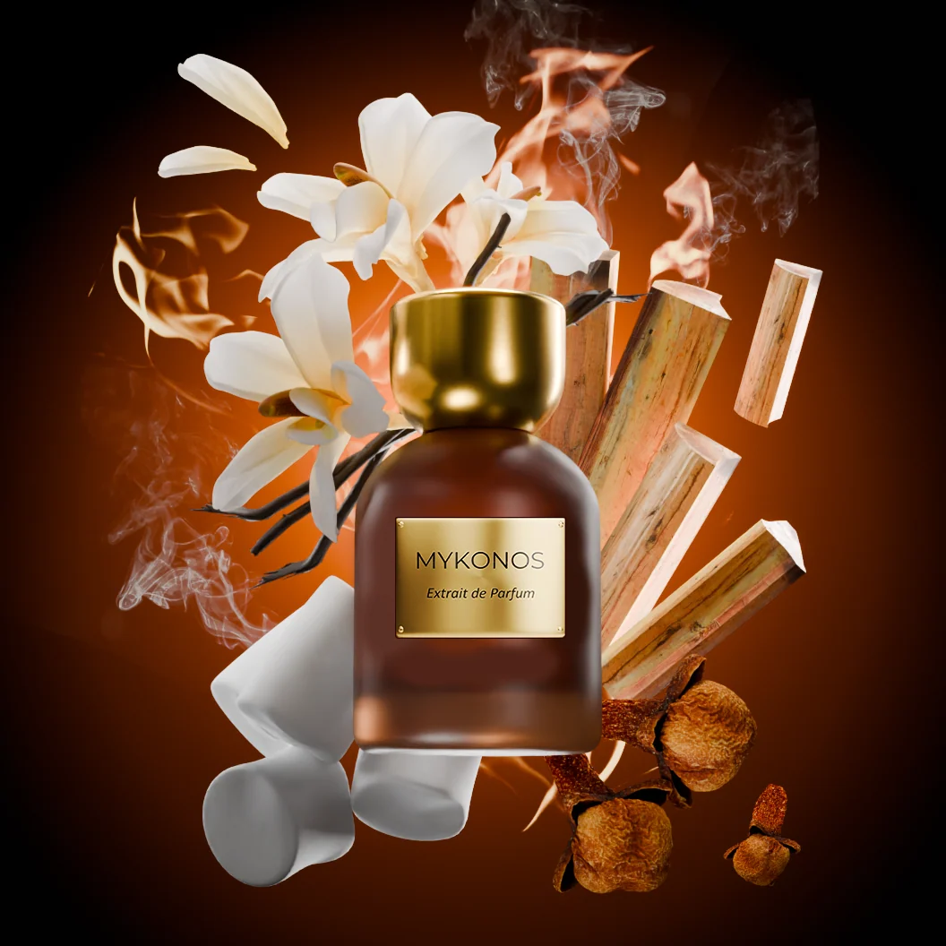 Mykonos Bonfire Vanilla unisex parfüm şişesi